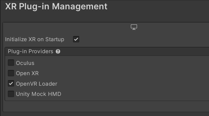 XR Plug-in Management